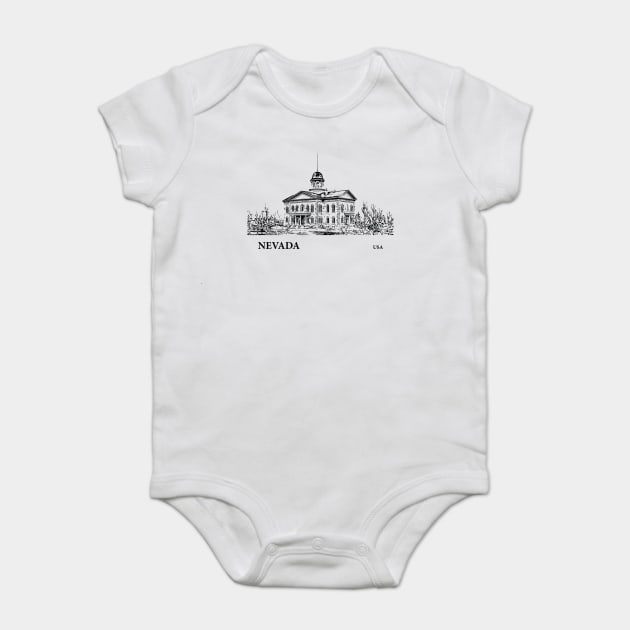 Nevada State USA Baby Bodysuit by Lakeric